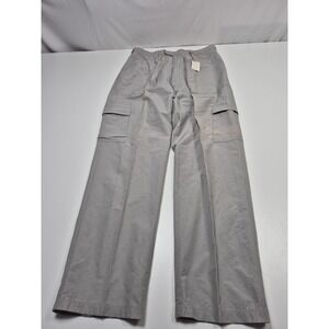 VTG Report Collection Cargo Pants Mens 34x33 Silver Lightweight Casual NWT FLAW